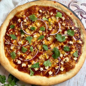 Barbeque pizza